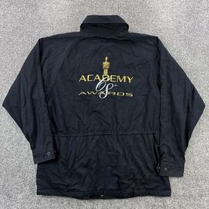 Vintage 68th Academy Awards Jacket Mens M Black Embroidered Oscars 1995 Crew